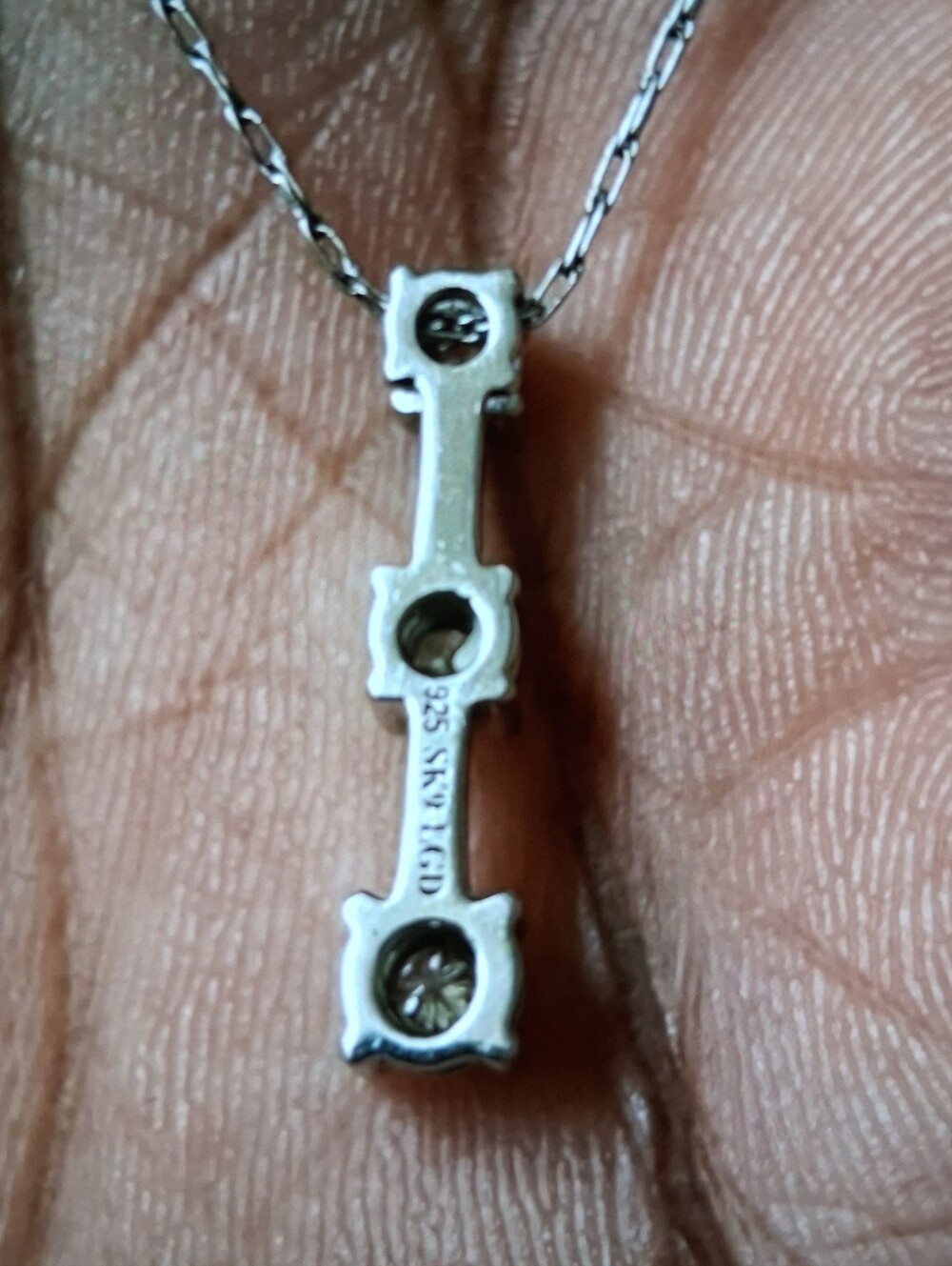 Real! Diamonds Sterling Silver Pendant Necklace - Picture 9 of 9